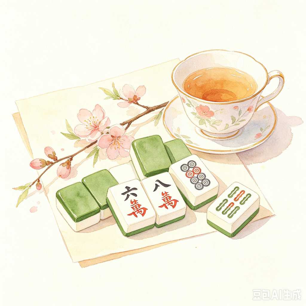 retro gift mahjong tiles